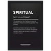 Spiritual Definition Framed Poster