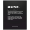 Spiritual Definition Framed Poster