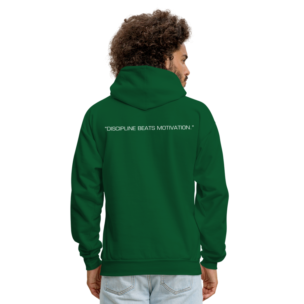 Men's Motivational Hoodie Hoodie - forest green