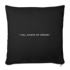 Motivational Cushion Cover - black