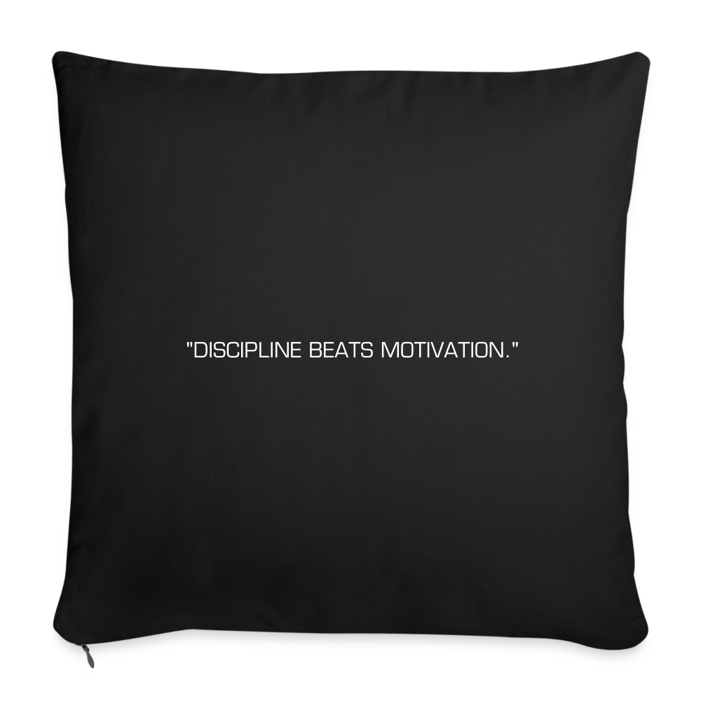 Motivational Cushion Cover - black