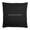 Motivational Cushion Cover - black