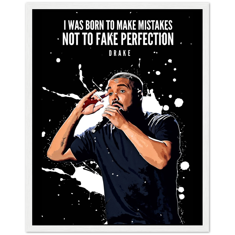 Drake Paint Splash Icon Framed Poster