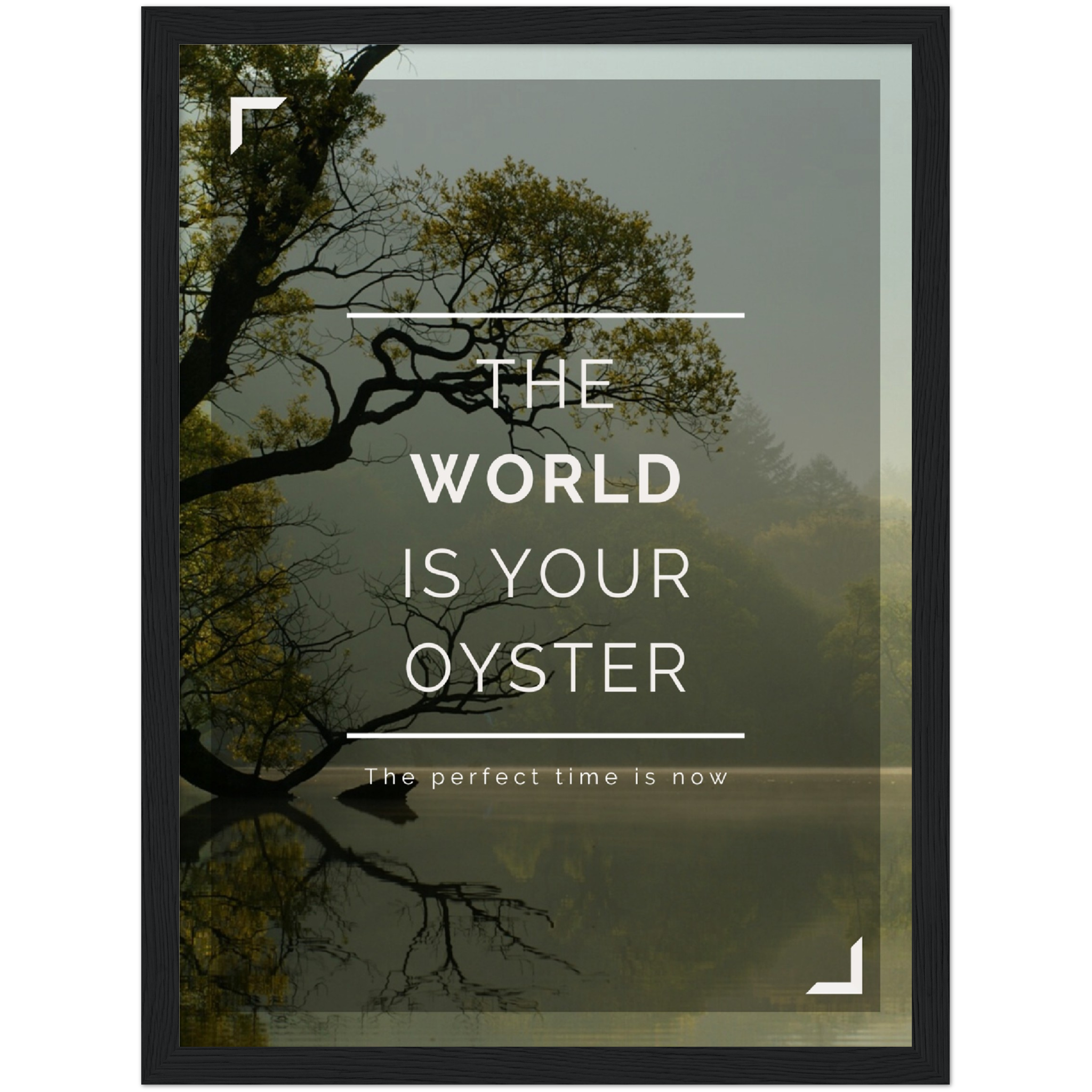 World is your Oyster Framed Poster