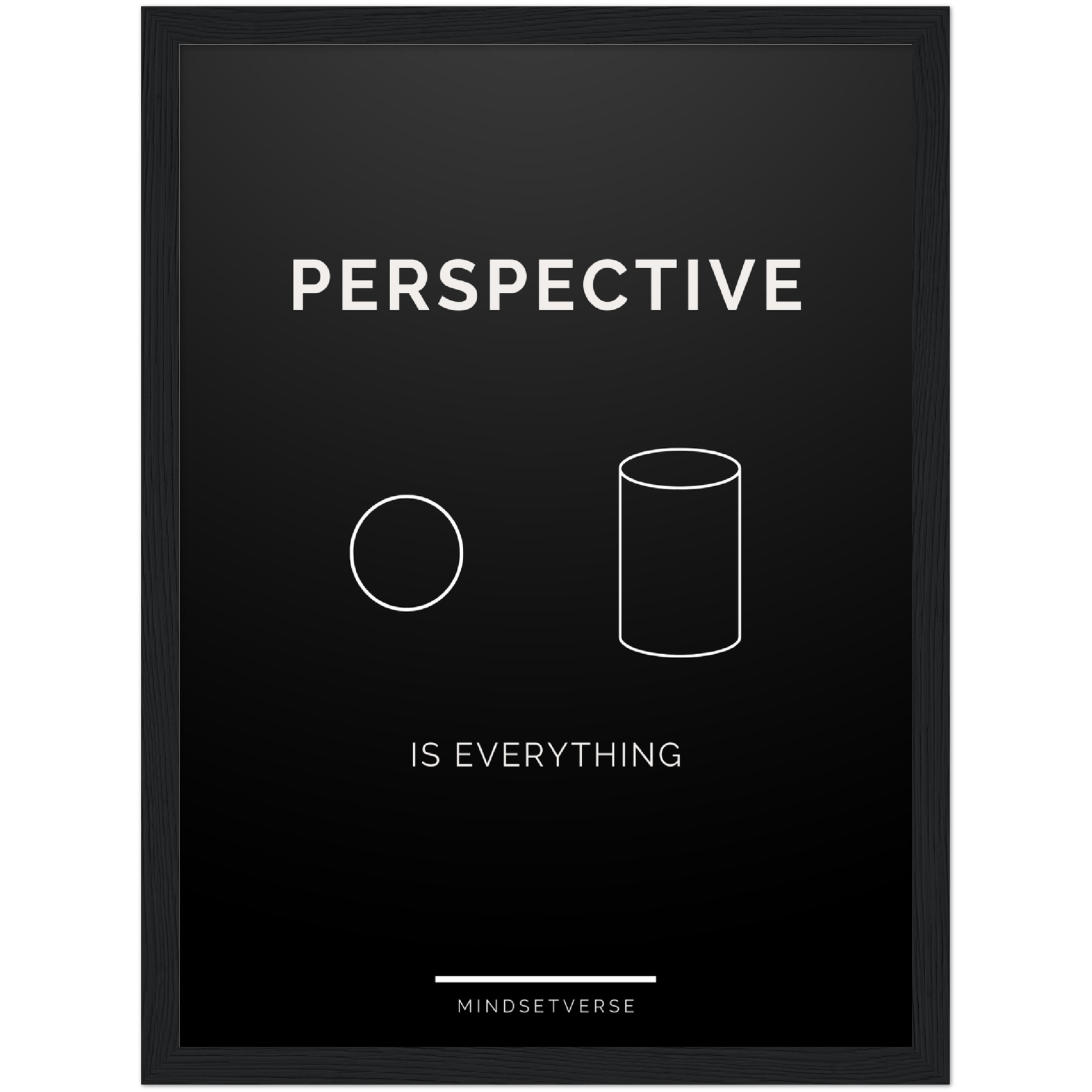 Perspective is Everything Framed Poster