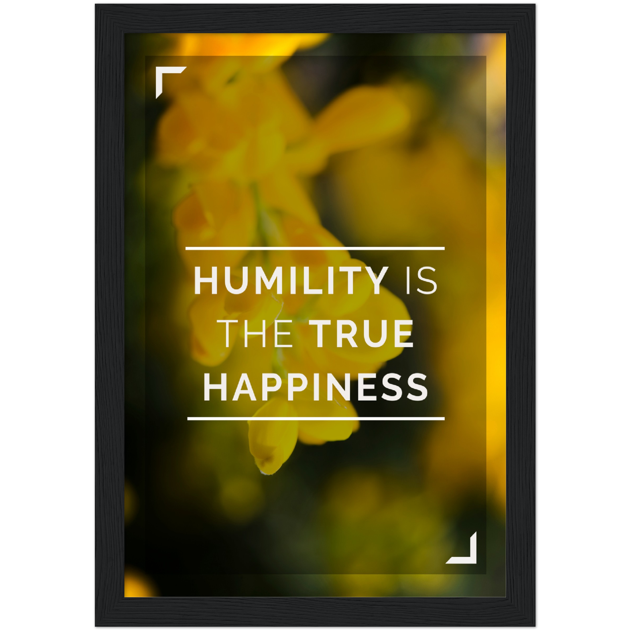 Humility is Happiness Framed Poster