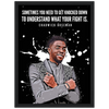 Chadwick Boseman Paint Splash Icon Framed Poster