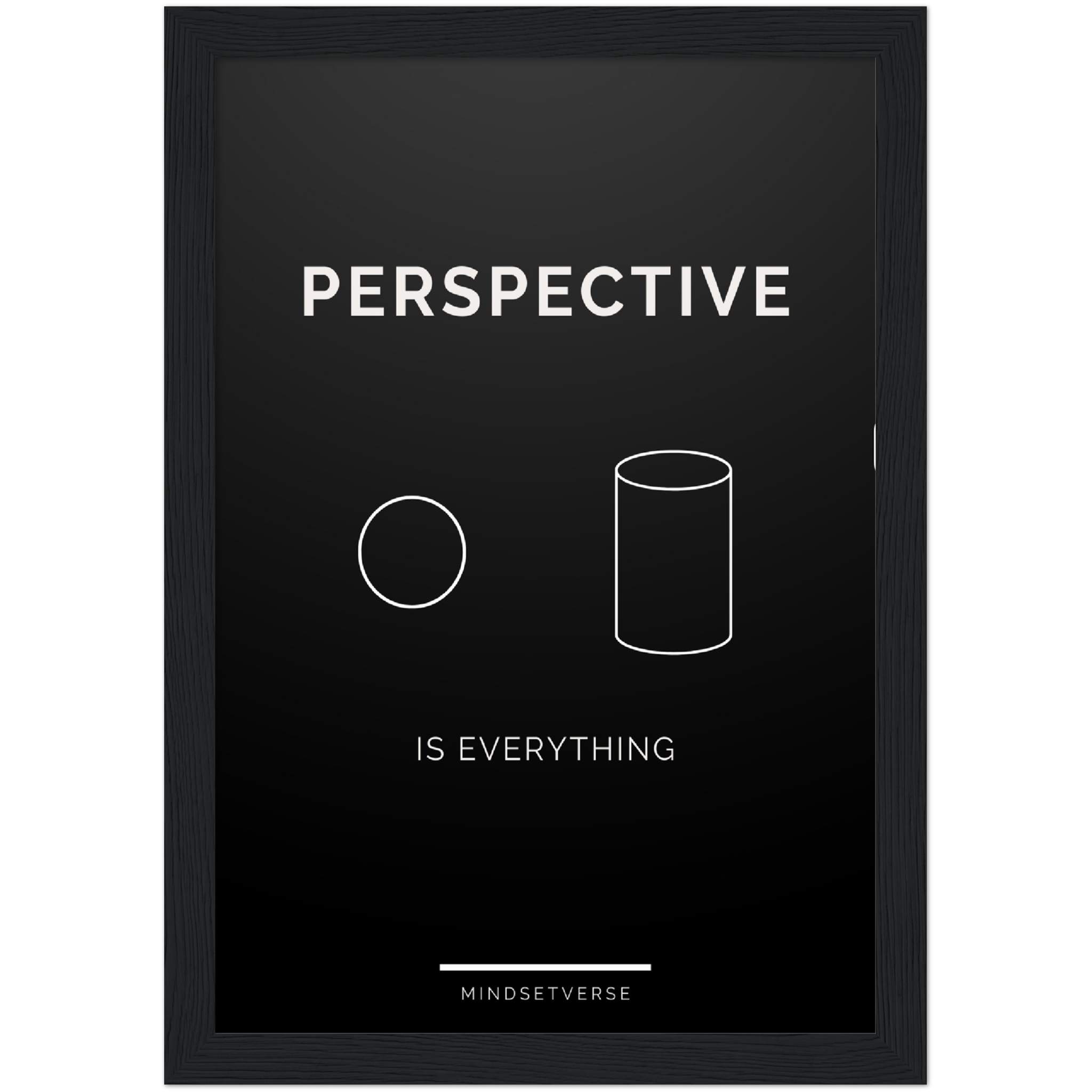 Perspective is Everything Framed Poster