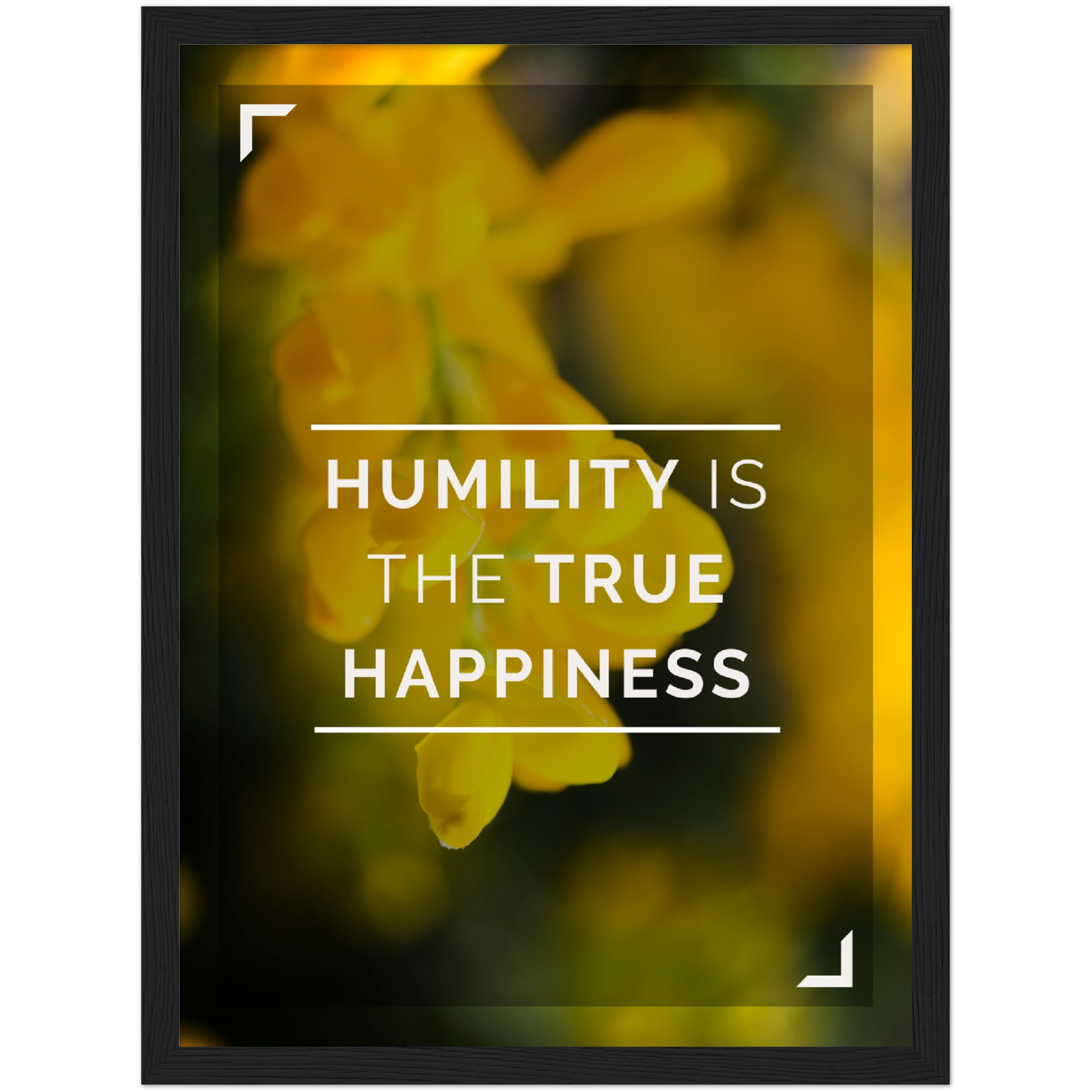 Humility is Happiness Framed Poster