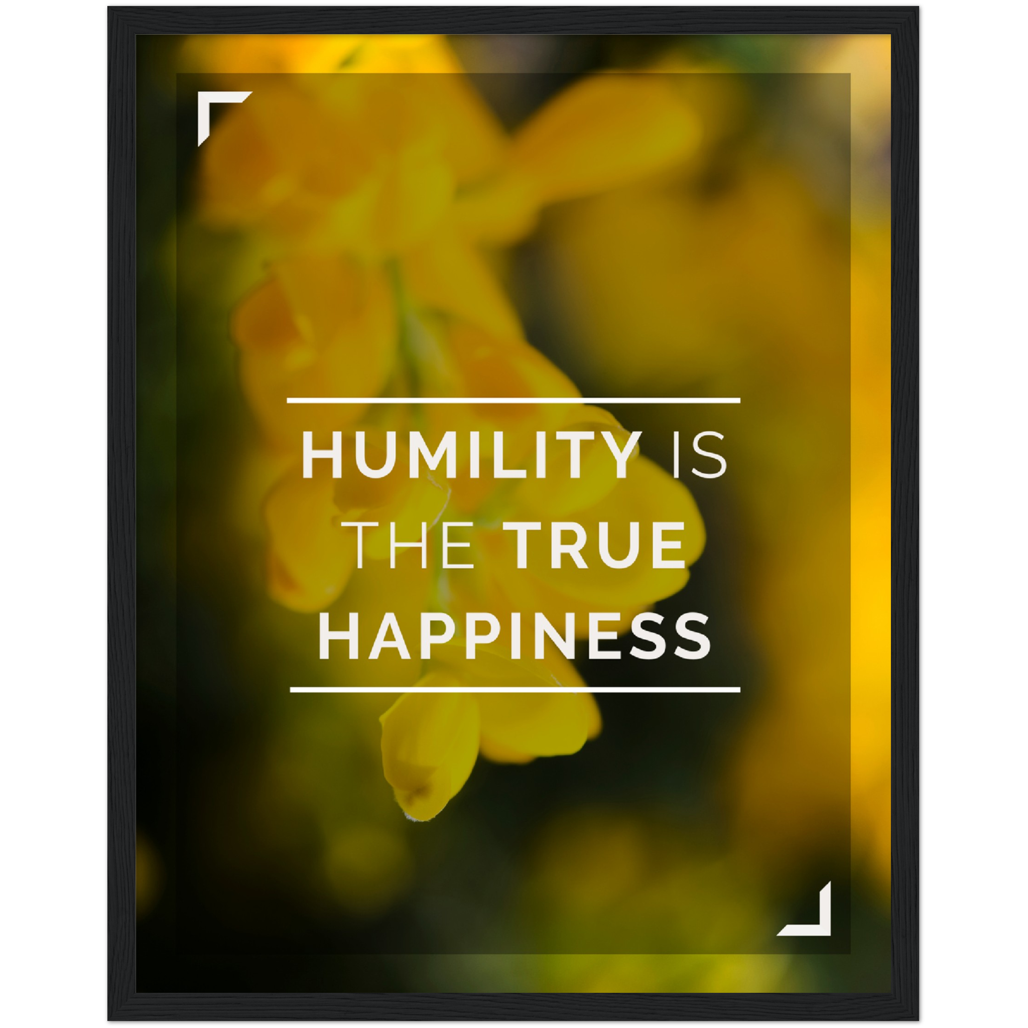 Humility is Happiness Framed Poster