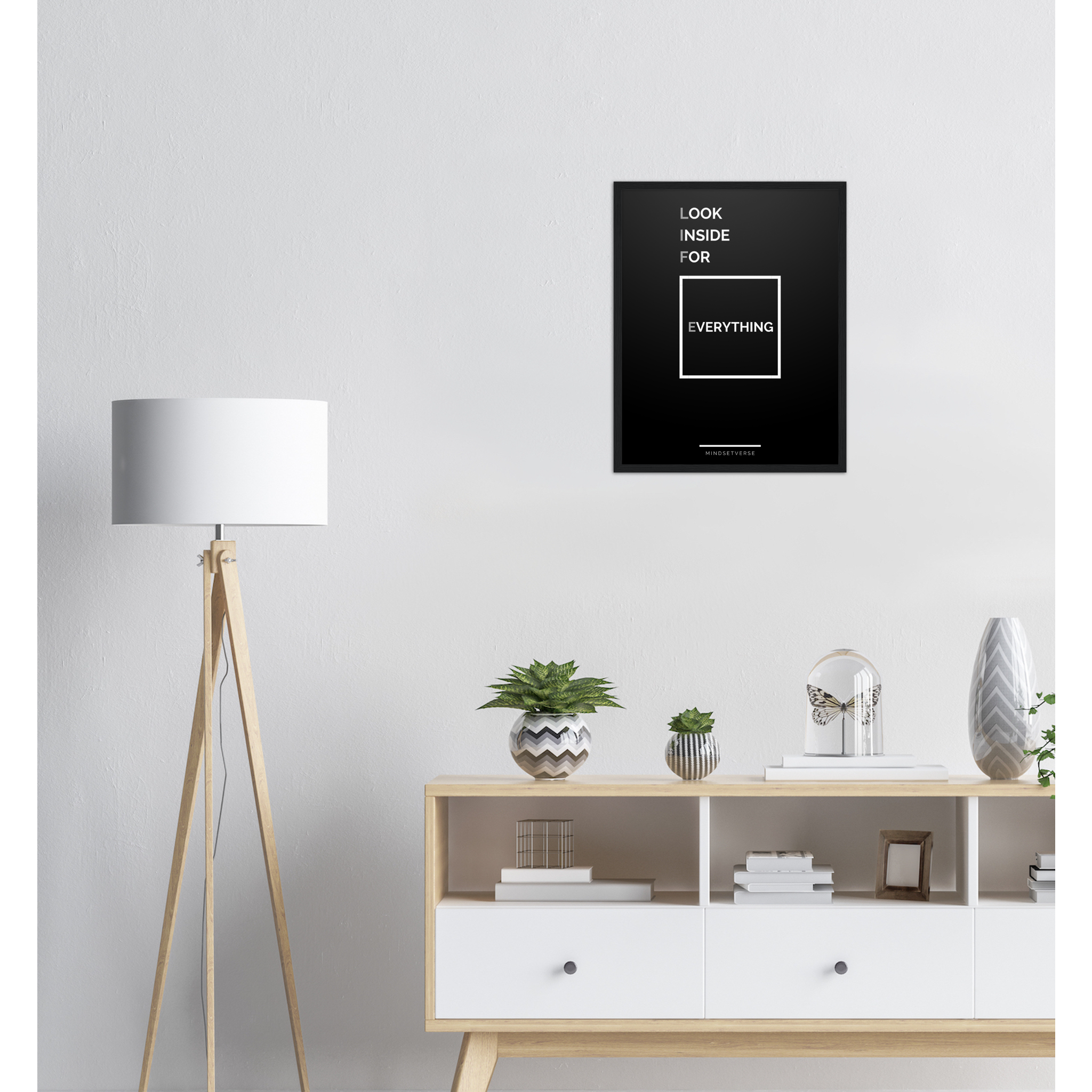 Look Inside for Everything (LIFE) Framed Poster