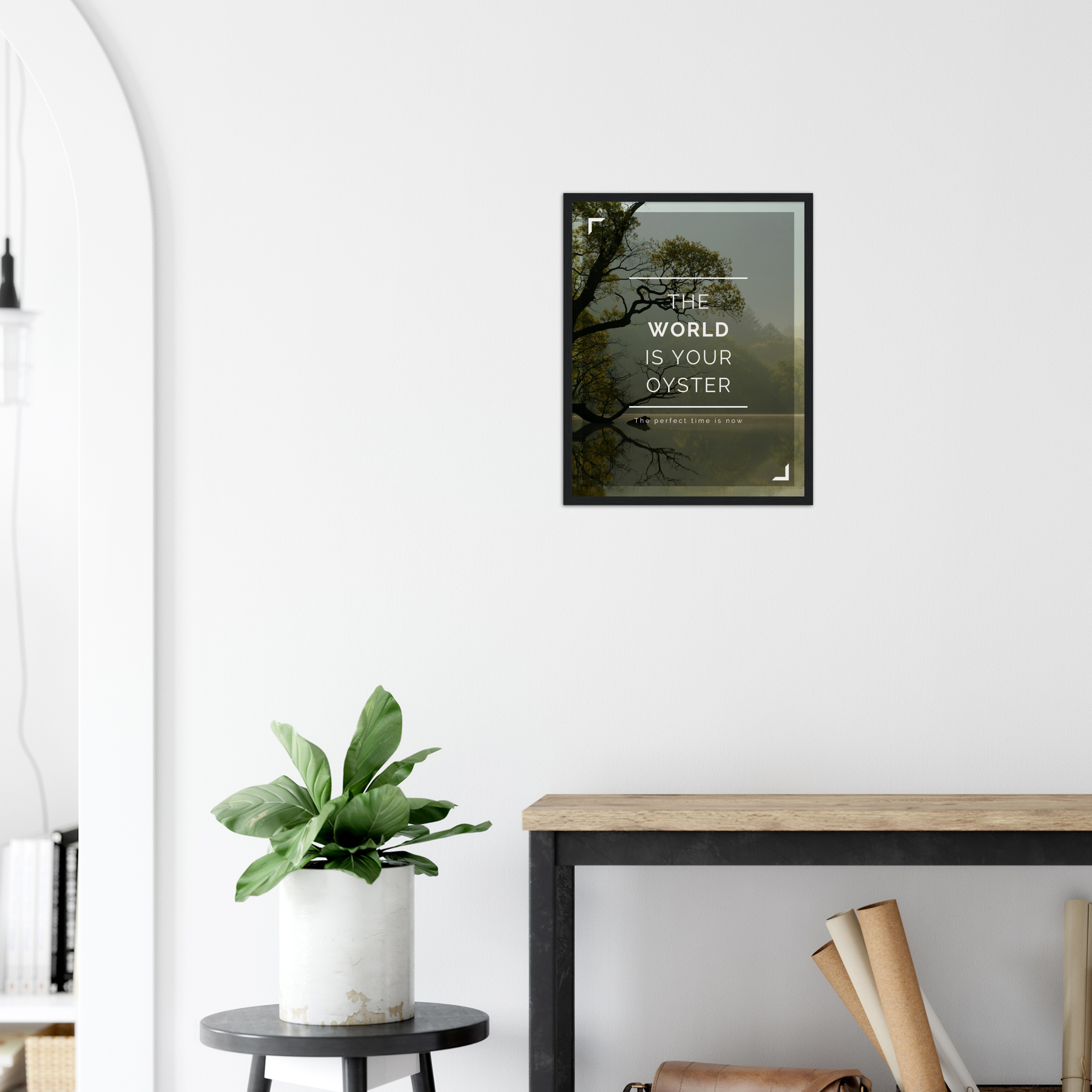 World is your Oyster Framed Poster