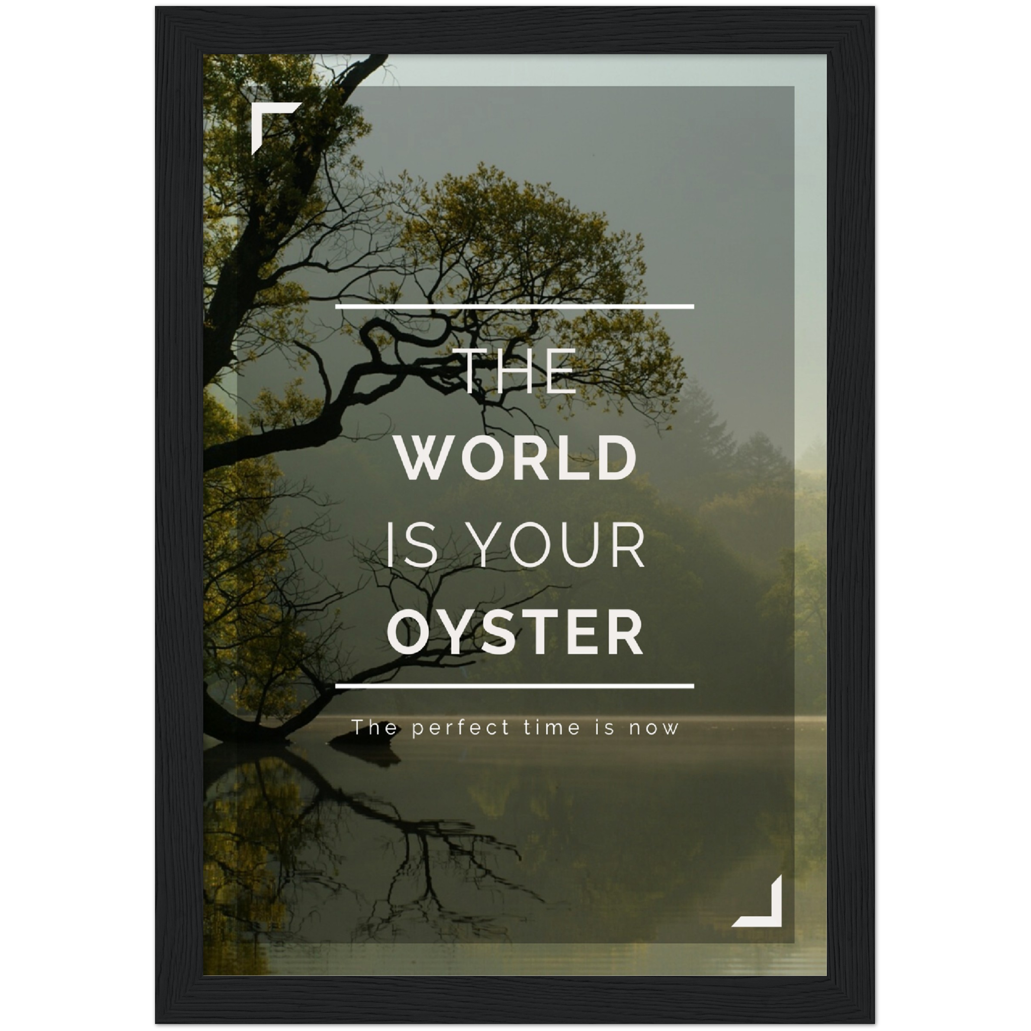 World is your Oyster Framed Poster