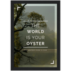 World is your Oyster Framed Poster