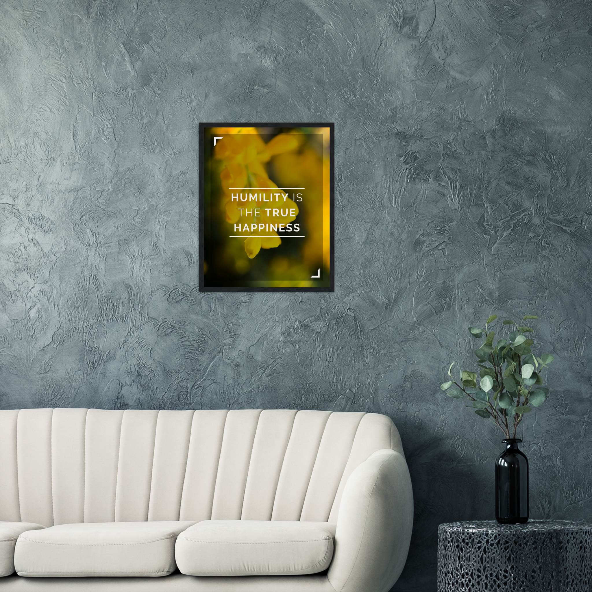 Humility is Happiness Framed Poster