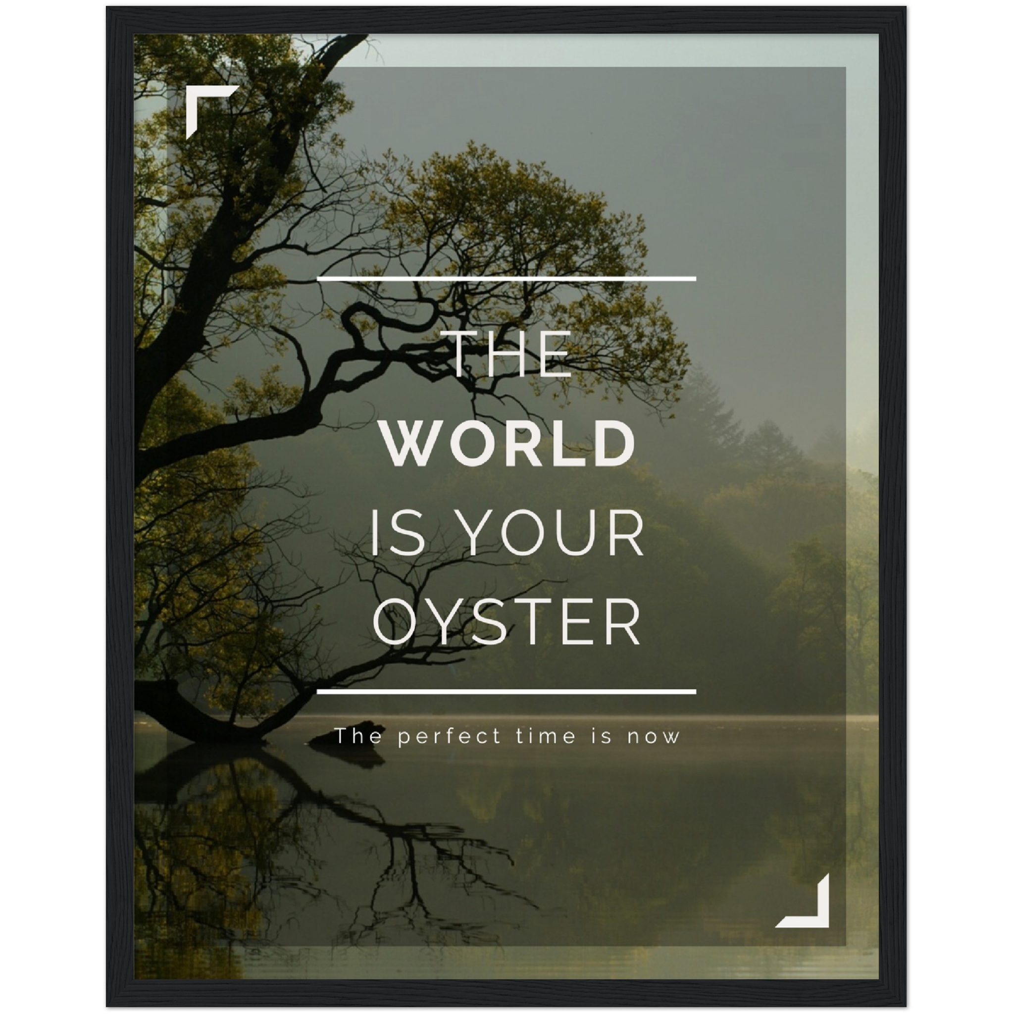 World is your Oyster Framed Poster