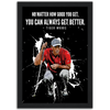 Tiger Woods Paint Splash Icon Framed Poster