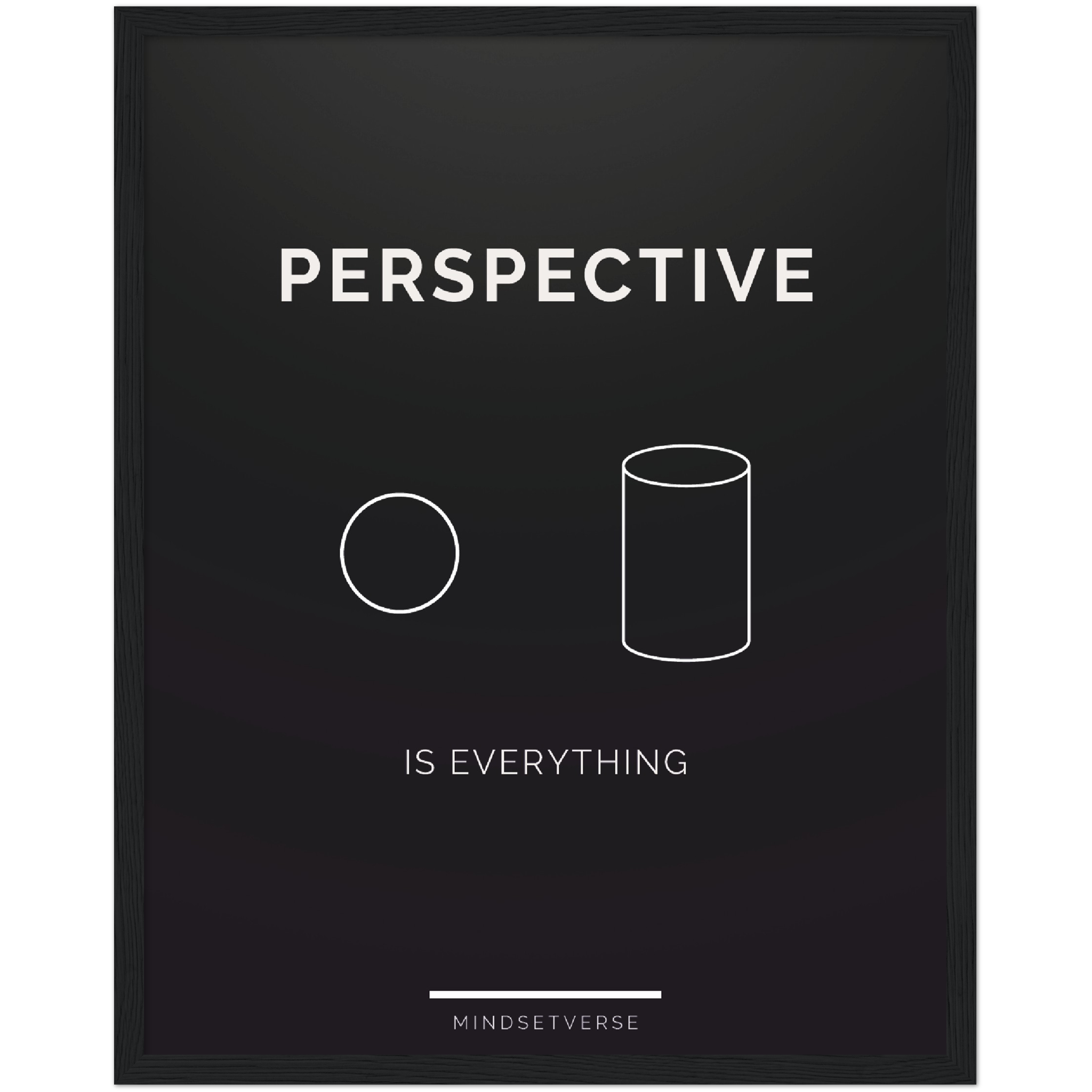 Perspective is Everything Framed Poster