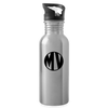 Mindsetverse Inspiration Water Bottle - White - silver